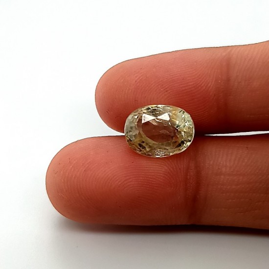 Yellow Sapphire (Pukhraj) 6.24 Ct gem quality Yellow Sapphire (Pukhraj) 6.24 Ct gem quality